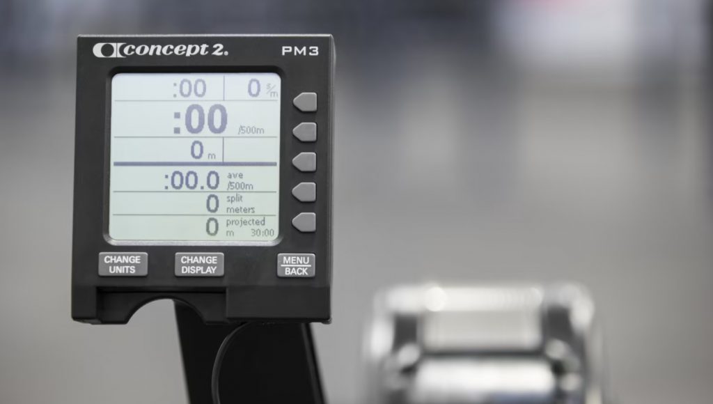 Concept2 row erg pm5 performance monitor